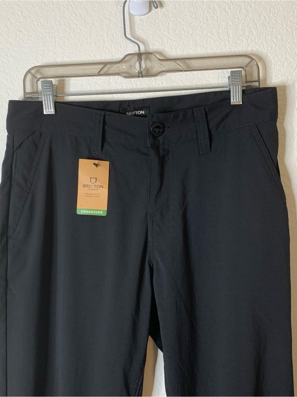 Brixton Mens black crossover nylon choice standard fit pants 30 NWT - Picture 3 of 11